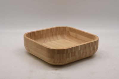 Image showing  Rectangular BAMBOO dessert BOWLS 5PCS/SET