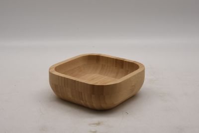 Image showing  Rectangular BAMBOO dessert BOWLS 5PCS/SET
