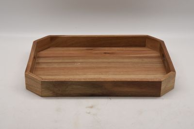 Image showing  ACACIA WOOD Butler TRAY with handle