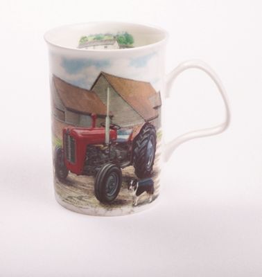 Image showing  Lancaster Mug - Countryside Set of 2, Red Tractor Bone China Ceramic Made in England
