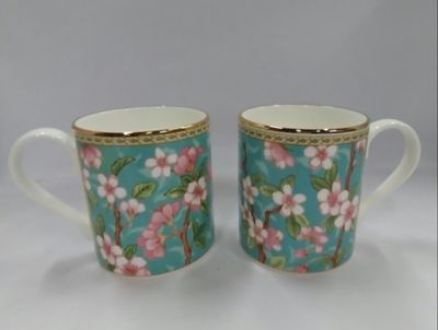 Roy Kirkham LARCH MUG-CHER.BLOSSOM - Set of 6 Bone China Ceramic Made in England