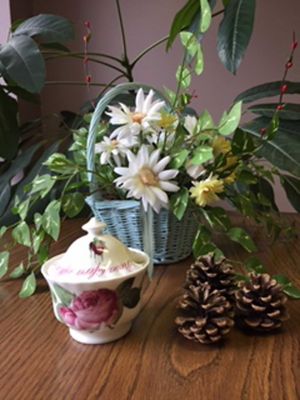 Image showing  COV. SUGAR BOWL-VERSAILLE Set of 2 Bone China Ceramic Made in England