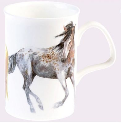 Image showing  Lancaster Mug - My Horse Set of 6 Bone China Ceramic Made in England