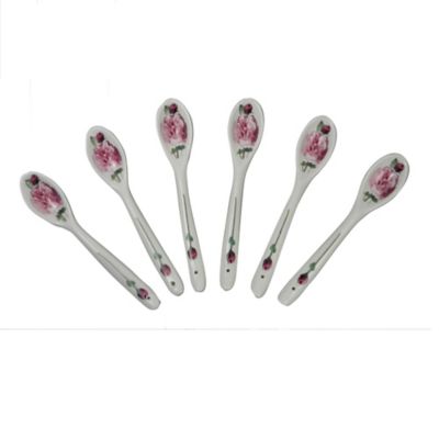 Image showing  TEASPOONS-VERSAILLES Set of 6 Bone China Ceramic Made in England