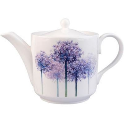 Roy Kirkham ALICE SH. TEAPOT-ALLIUMS Bone China Ceramic Made in England