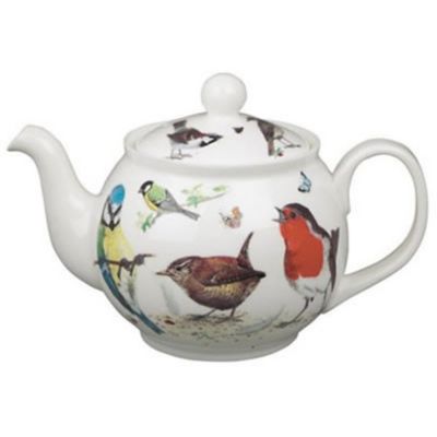 Image showing  CLASSIC TEAPOT-GARD BIRDS Bone China Ceramic Made in England