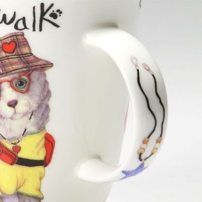 Image showing  Animal Fashion Cat Louise Mug, Set of 6 Bone China Ceramic Made in England