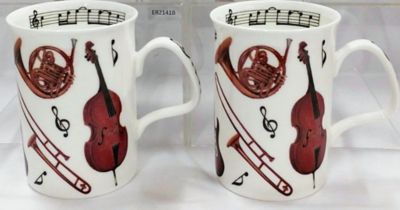 Image showing  Lancaster Mug - Concert Set of 6 Bone China Ceramic Made in England