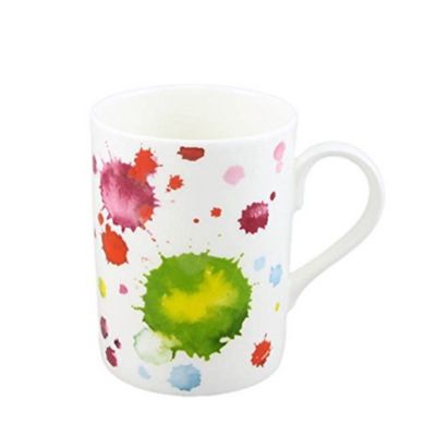 Image showing  Lucy Mug - Splash, Set of 6 Bone China Ceramic Made In England