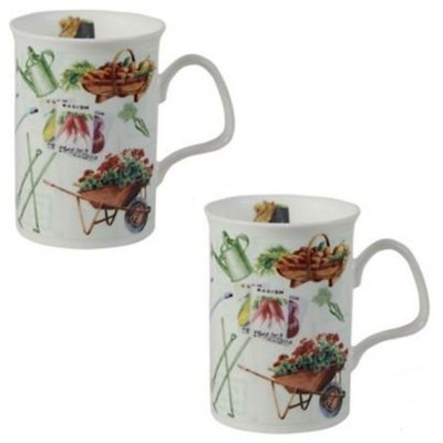 Image showing  Lancaster Mug -IN THE GARDEN, Set of 6 Bone China Ceramic Made in England