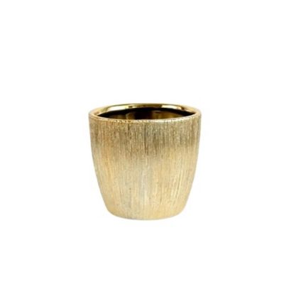 Jiallo Gold Textured Vase 5x5x5