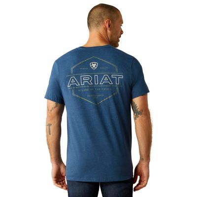 Ariat Men's Ariat Line Frame Hex Short Sleeve Graphic T-Shirt