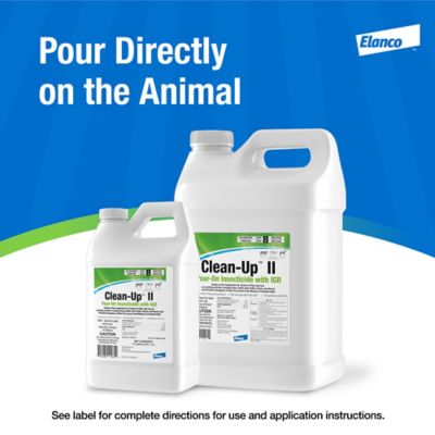Image showing 5 th Elanco Clean-Up II Pour-On Insecticide with IGR, 64 oz.