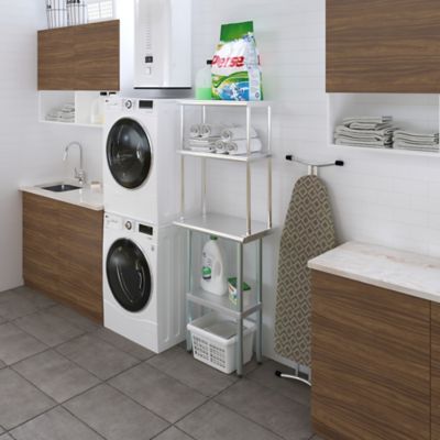 Image showing 7 th AmGood Stainless Steel Double Deck Over Shelf, TDOS-1424