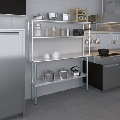 Image showing  Stainless Steel Double Deck Over Shelf, TDOS-1460