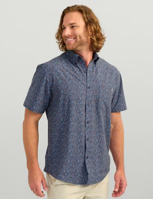 Image showing 1 th Huk Men's Kona Printed Short Sleeve Shirt