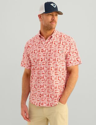Huk Men's Kona Printed Short Sleeve Shirt