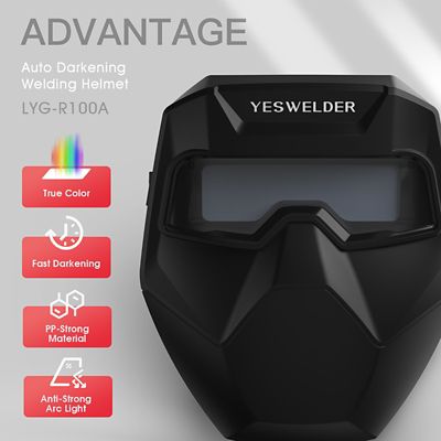 Image showing  True Color Auto Darkening Welding Goggles with Shield Mask