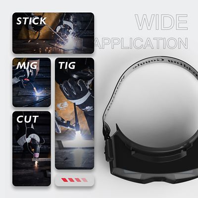 Image showing  True Color Auto Darkening Welding Goggles with Shield Mask