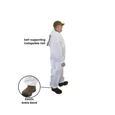 Image showing  Full Vented Beekeeping Suit with Fencing Veil