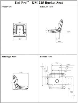 Image showing 6 th Uni Pro Bucket Seat, 8773