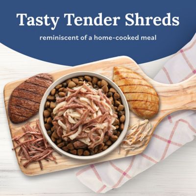Image showing  Tender Shreds Beef and Chicken in Savory Broth Dog Food Topper, 2.5 oz.
