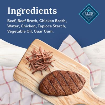 Image showing  Tender Shreds Beef and Chicken in Savory Broth Dog Food Topper, 2.5 oz.