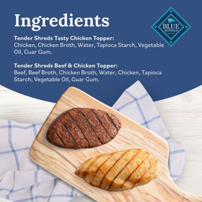 Image showing  Tender Shreds Beef and Chicken in Savory Broth Variety Pack Dog Food Topper, 2.5 oz., 12 pk.