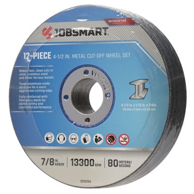 Image showing  4-1/2 in. x 1/12 in. x 7/8 in. Metal Cut-Off Wheels, 12 pc.