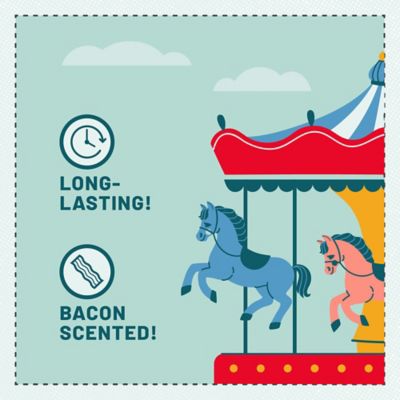 Image showing  Duraflex Pretzel Ring Dog Chew Toy, Bacon Flavor