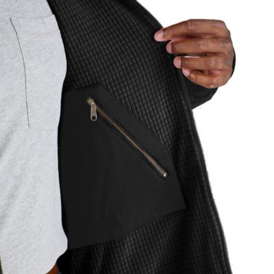 Image showing  Men's Heritage Grid Fleece-Lined Full-Zip Hooded Sweatshirt