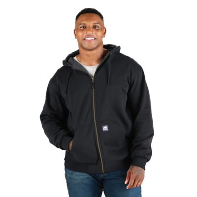 Image showing  Men's Heritage Grid Fleece-Lined Full-Zip Hooded Sweatshirt
