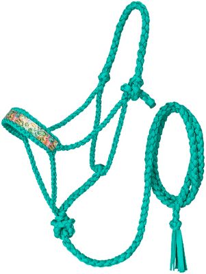 Image showing  Printed Overlay Mule Tape Halter with Lead