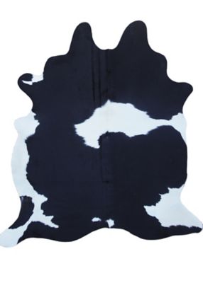 Carroll Home Furnishings Genuine Cowhide Rug, Black & White Special