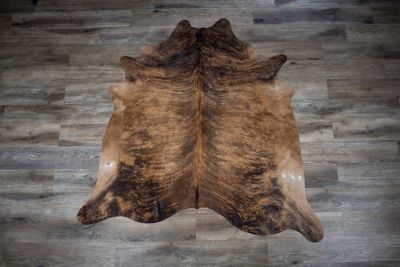 Image showing  Genuine Cowhide Rug, Medium Brindle