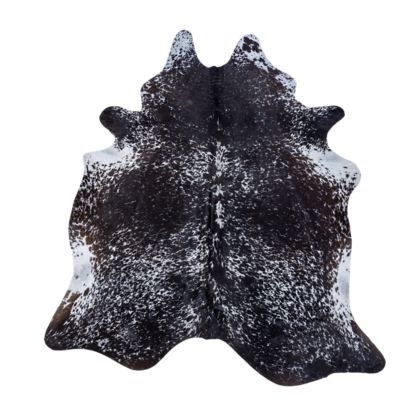 Image showing  Genuine Cowhide Rug, Black/White Salt & Pepper