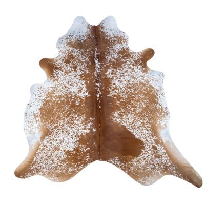 Image showing  Genuine Cowhide Rug, Brown/White Salt & Pepper