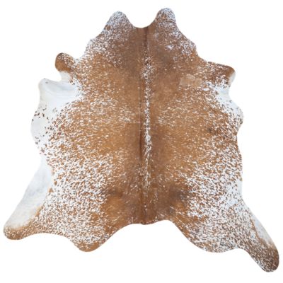 Image showing  Genuine Cowhide Rug, Brown/White Salt & Pepper