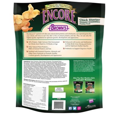 Image showing 1 th Brown's Encore Natural Chick Starter Daily Diet