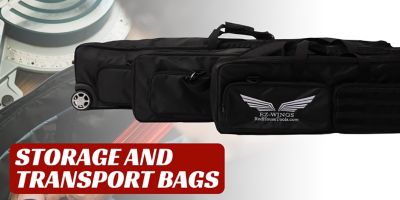 Image showing  XL Wheeled High Quality, Padded, Tear Resistant Storage Bag for Tracks, Tools, Material Support, 54 x 10 x 8in.