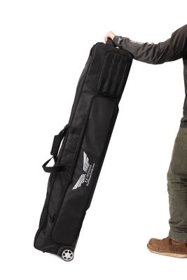 Image showing  XL Wheeled High Quality, Padded, Tear Resistant Storage Bag for Tracks, Tools, Material Support, 54 x 10 x 8in.