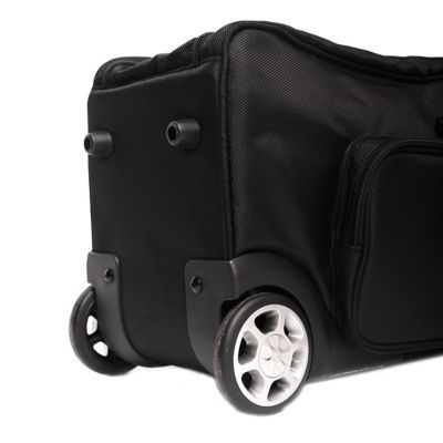 Image showing  XL Wheeled High Quality, Padded, Tear Resistant Storage Bag for Tracks, Tools, Material Support, 54 x 10 x 8in.