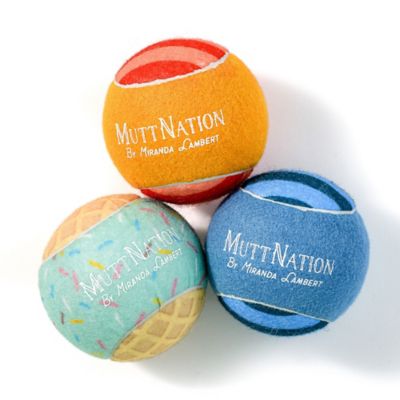 Image showing  Carousel Jumbo Tennis Balls Dog Fetch Toys, 3-Pack