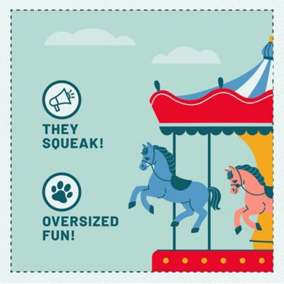 Image showing 5 th MuttNation Fueled by Miranda Lambert Carousel Jumbo Tennis Balls Dog Fetch Toys, 3-Pack