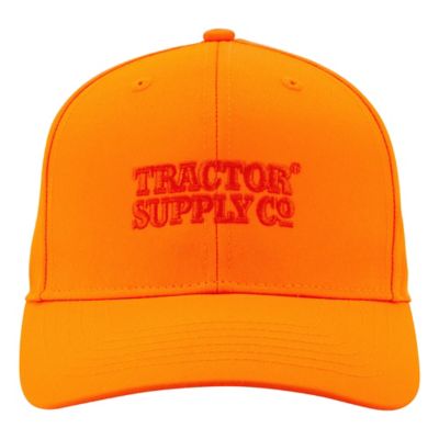 Tractor Supply Tonal Blaze Orange Cap with Embroidered Logo