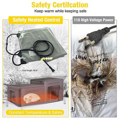 Image showing  AIR93-IN-HP Heated Insulated Cat House with Heated Pad Removable Soft Liner