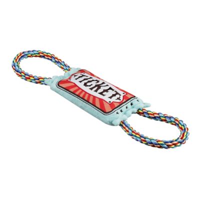 Image showing  Plush Ticket Dog Tug Toy