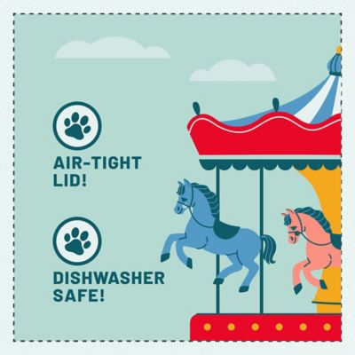 Image showing  Ribbed Ceramic Dog Treat Jar