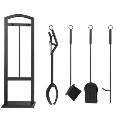 Image showing  Fireplace Tool Set, Black, 5 pc.