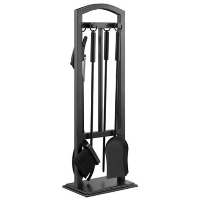 Image showing  Fireplace Tool Set, Black, 5 pc.